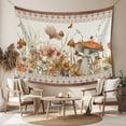 thumbnail image 2 of Vintage Mushroom Large Tapestry for Bedroom Wall Hanging Tapestry,Spring Floral Retro Art Pastoral Botanical Ceiling Backdrop Tapestries Poster Blanket Wall Decor for Living Room 100" x 59", 2 of 8