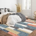 thumbnail image 3 of Area Rug Non Slip Backing Machine Washable Low Pile Rug Foldable Stain Resistant Modern Carpet for Living Room, 3 of 7