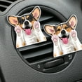 thumbnail image 5 of WIRESTER Car Air Freshener Fragrance Vent Clip Interior Decoration for Cars with Lemon Scented Pad - Black Tan Pembroke Welsh Corgi Dog, 5 of 7