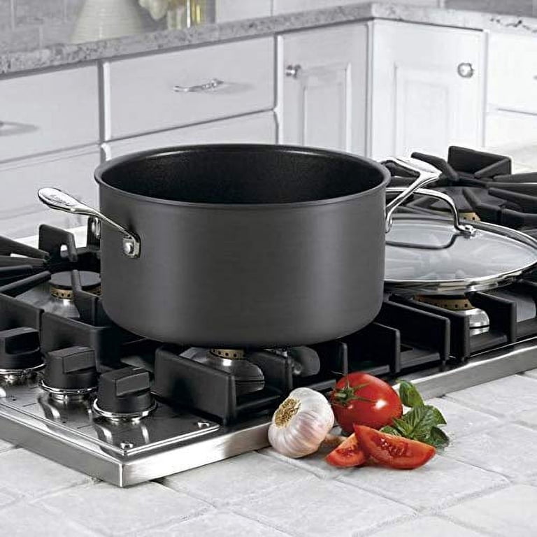 Cuisinart, Stock Pot, 6 qt, Steel with Cover, Black - Walmart.com