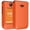 Orange, variant on Nakedcellphone Case for Consumer Cellular Iris Easy Flip 2 Phone, Slim Hard Shell Protector Cover - Also Fits SpeakEasy SN331CC - Black Tread