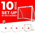 thumbnail image 4 of Kids Soccer Goals for Backyard, Kids Soccer Net 4'x3' High-Strength Fast Set-Up | Football Soccer Gifts for Age 3 4 5 6 7 8 9 10 11 12 13 14 Year Old Child Teens & Youth (Weatherproof), 4 of 8