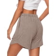 thumbnail image 5 of MOSHU 3 Pack Womens Pajamas Shorts Drawstring Pj Shorts for Women Casual Sleep Lounge Shorts with Pockets, 5 of 11