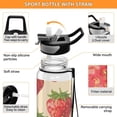 thumbnail image 4 of Lots Of Strawberries Sports Water Bottle 32oz with Straw for Kids Travel Mug BPA Free Leak Proof for School, 4 of 7