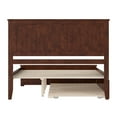 thumbnail image 5 of AFI Nantucket Queen Wood Platform Bed with Matching Footboard and Twin XL Trundle, Walnut, 5 of 6