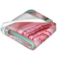 thumbnail image 2 of Salouo Pastel Macarons Delight Print Bed Blankets,Flannel Blanket Comfortable Air Conditioning Blanket Lightweight Blanket for Sofa Bed Travel & Couch -50"x40", 2 of 8