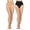 Buff-Black, variant on 2 Pair Women's Full Coverage High Waisted Shaping Briefs - Womens - Female, Large, Buff-Black