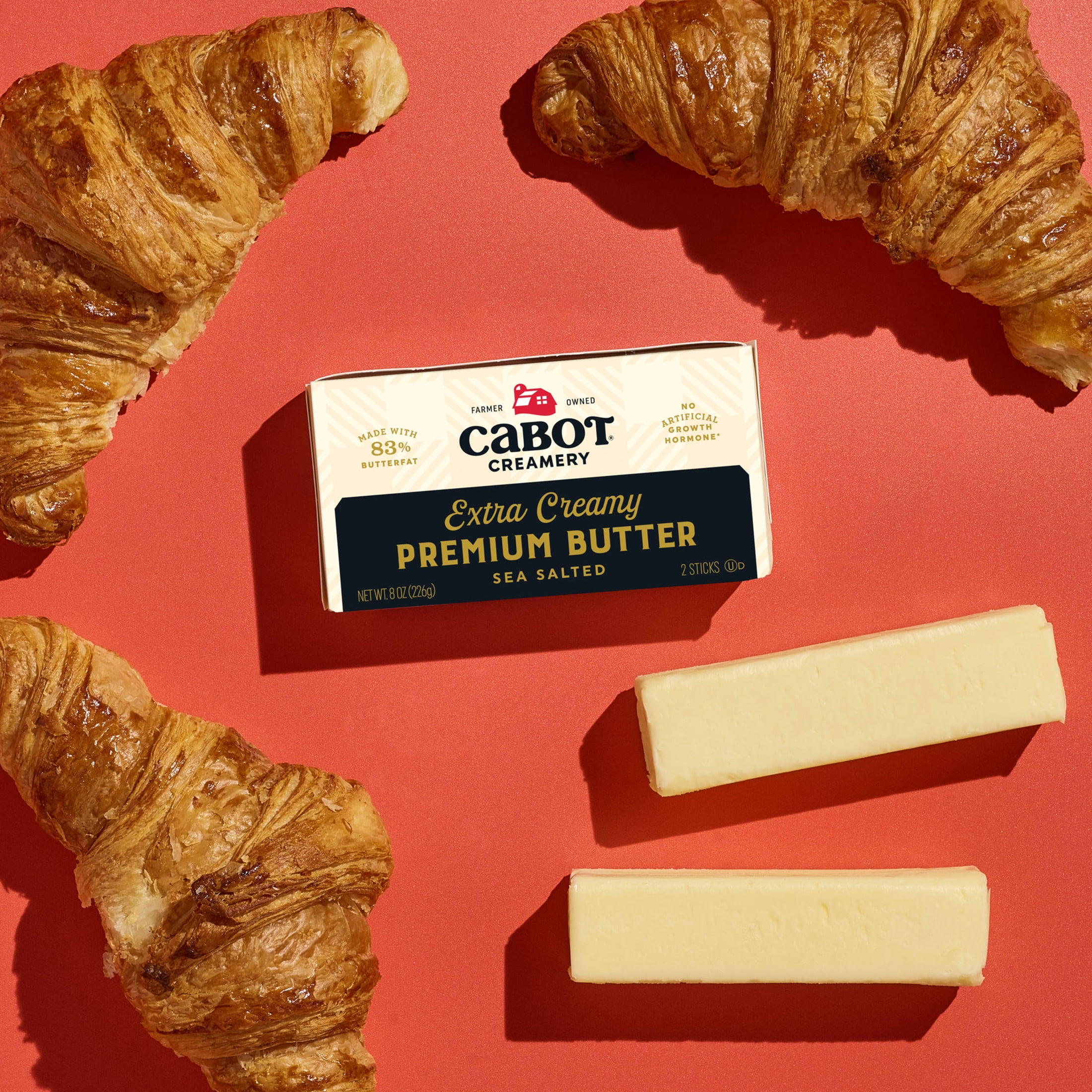 Cabot Creamery Extra Creamy Sea Salted Butter Sticks 8 oz (Refrigerated)