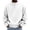 White, variant on fatyb Men's Crew Neck Sweatshirts Casual Long Sleeve Loose Pullover Athletic Outdoor Workout Sweat Shirts
