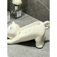 thumbnail image 6 of Cat Soap Box for Home Bathroom, Cute Cartoon Soap Dish, High Appearance, Ceramic Shelf, Storage Boxes, Decoration (Silver), 6 of 7