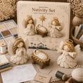 thumbnail image 3 of Christmas DIY Nativity Scene Sets for Crafts, Sewing Kit Quilted Fabric Christmas Decorations Indoor, Christmas Gifts, 3 of 8