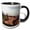 Black/White, variant on 3drose, Lima, Peru, 11oz Two-tone Green Mug
