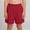 Red, variant on Boys Cotton Shorts Baggy Drawstring Elastic Waist Beach Summer Cotton Athletic Shorts with Pockets Beige 14-15Years