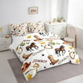 thumbnail image 4 of Manfei Western Cowboy 7-Piece Bedding Comforter Set,Retro Horseshoe Boots King Bedding Sets,Rustic Farmhouse Cabin Bed Sheets For Boys Kids,Ultra Soft Home Decor Reversible, 4 of 9