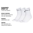 thumbnail image 3 of Medias adidas Cushioned Sport 3.0 High Quarter, paquete de 3 pares, 3 of 5