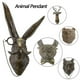 thumbnail image 1 of Adorno de animales para colgar en la pared, adorno de resina, estilo animal, tono amarillo, 1 of 1