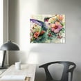 thumbnail image 4 of Awypu Hummingbird Animal Canvas Wall Art，colorful Flower Bird Modern Wall Art Poster，for Purple Floral Botanical Nature Prints Painting Farmhouse Bathroom Room Decor, 4 of 6