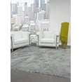 thumbnail image 4 of Beringer Plush 2.5in Faux Fur Rug, Wolf Gray, 5ft x 7ft Area Rug, 4 of 4
