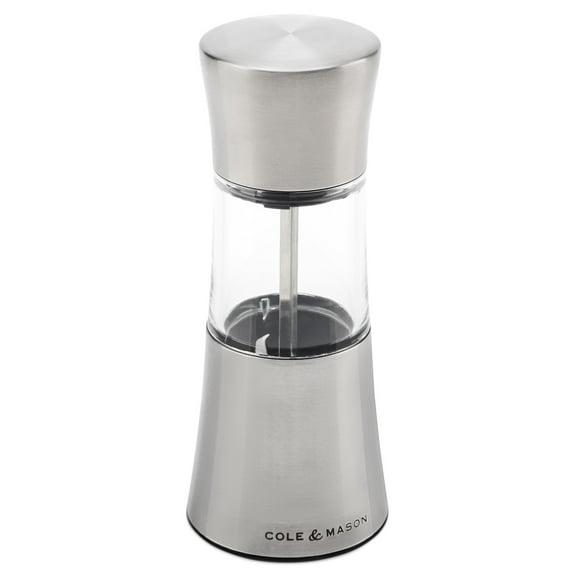 Cole & Mason Stadhampton Chili & Spice Mill, Stainless Steel and Acrylic