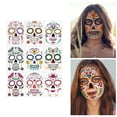 thumbnail image 3 of 9 piezas de Halloween Sunnimix Etiqueta Engomada de la cara Impermeable Serie 1, 3 of 7