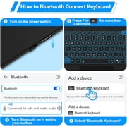 Magnetic Bluetooth Keyboard for Surface Pro 12 (2025) | Multi-Touch Trackpad