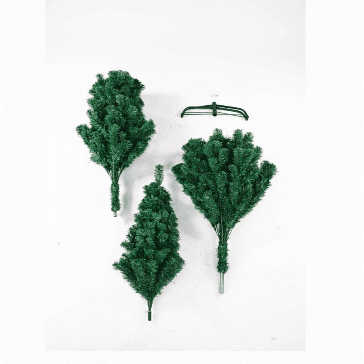 Alvantor 7 ft Artificial Christmas Tree with 1334 PVC Branch Tips and Metal Stand, Green