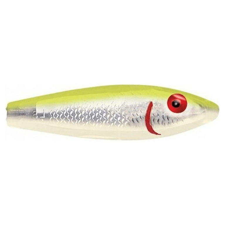 MirrOlure Catch 2000 Fishing Lure, Chartreuse & Silver, 1/2 oz 