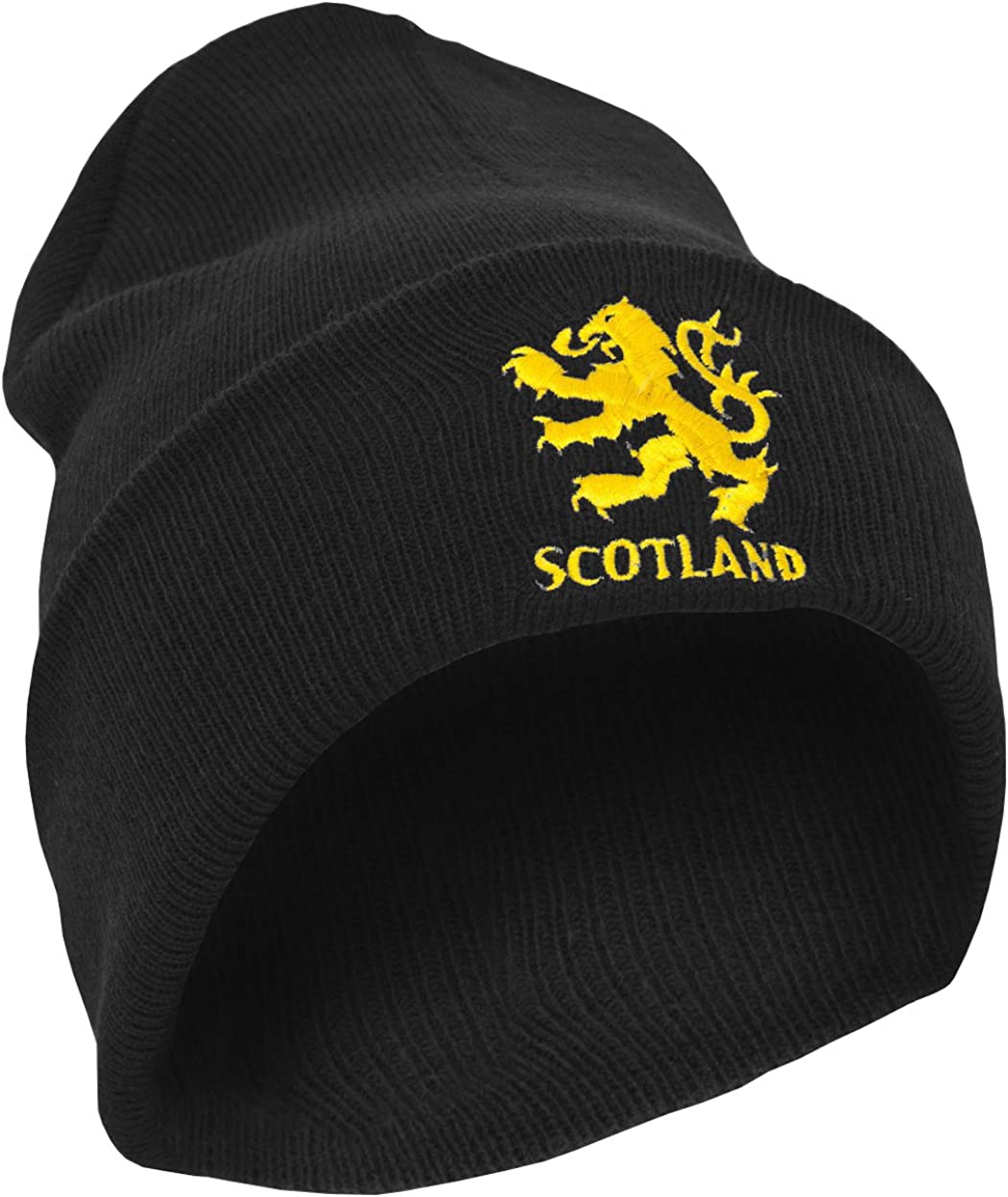Mens Scotland Lion Design Embroidered Winter Beanie Hat - image 2 of 2