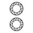 thumbnail image 2 of Youkk Alloy Crank set - Durable Precise Fit Smooth Operation - Guaranteed Compatibility Bicycles Crank 50T black 2Set, 2 of 6