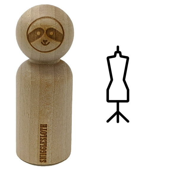 Dress Manequin Form Sewing Rubber Stamp for Scrapbooking Crafting Stamping - Small 3/4 Inch