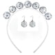 thumbnail image 1 of Pendientes de bola de espejo, diadema, accesorios para fiestas, bailes, carnaval, pendientes estilo hip hop punk, 1 of 1