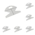 thumbnail image 1 of WUSUOWEI 6PCS Bowl Pattern Template,5Inch,Bag Sewing Ruler Template,Bag Templates,DIY Sewing Quilting Pattern,Multifunctional Quilting Templates,Sewing Ruler,Practical Sewing Pattern Tools, 1 of 4