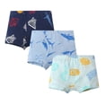 thumbnail image 3 of WUANDIXFA Boy Underwear Boys Cotton Boxer Briefs Dinosaur Cute Toddler Kids Underwear 3 Pack,A,5-6 Years, 3 of 3
