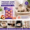 thumbnail image 4 of EDHITNR 1 Set Peach Deodorizing Balls Long Lasting Air Freshener for Litter Box Bathroom Car Pet Carrier, Compact Odor Eliminator for Living Room Closet Shoes, 4 of 6