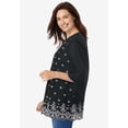 thumbnail image 3 of Woman Within Plus Size Embroidered Pintuck Tunic, 3 of 6