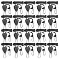 thumbnail image 1 of 20pcs Pulley Ratchets Heavy Duty Rope Clip Hanger Adjustable Lifting Pulley Lanyard Hanger Kayak And Canoe Boat Bow Rope Lock Tie Down Strap, 1 of 6