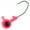 Pink, variant on Dr.Fish Fishing Crappie Jig Head Hooks 1/8oz Lead Ball Head Lure Bass