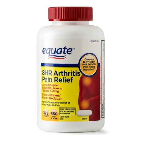 Equate Arthritis Pain Relief Extended Release Caplets, 650 mg (Choose your Count)