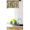 thumbnail image 3 of Ambesonne Animal Print Window Valance, Savannah Theme Circles, 54" X 18", Beige and Brown, 3 of 3