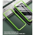 thumbnail image 4 of Poetic Guardian Series Designed for iPhone 12 Pro Max 6.7 inch Case, Full-Body Hybrid Reinforced Shockproof Protective Rugged Clear Bumper Cover Case with Built-in-Screen Protector, Green/Clear, 4 of 7