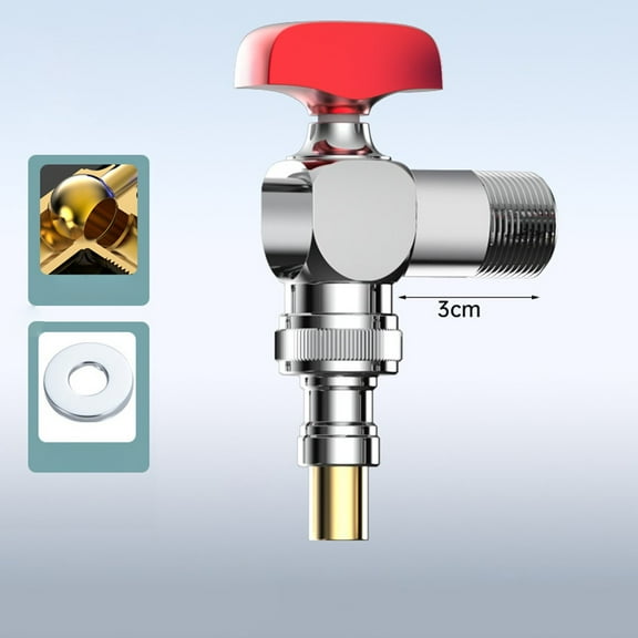 Washing Machine Faucet Water Stop Quick Opening Angle Valve Premium Brass Ball Valve Large Flow Hot And Cold Valve