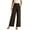 Brown, variant on WREESH Womens Wide Leg Pants Business Casual Pants Fashion High Waist Pants Solid Color Versatile Casual Suit Pants Beige