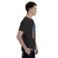thumbnail image 4 of Colorful Peacock Men's T-Shirt Cotton 100% Summer Tops Fashion Casual Colorful Peacock Short Sleeves for Men Women Round Collar Top Tees, 4 of 6