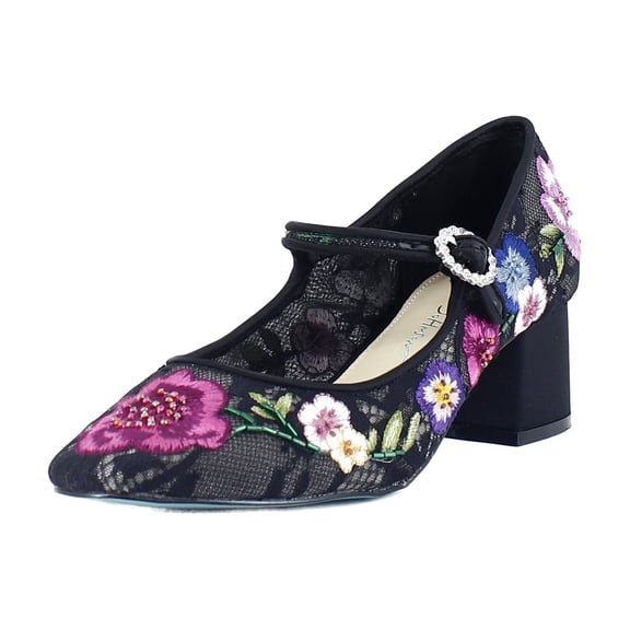 Betsey Johnson Rubee Women's Heels Black Multi Floral Size 6.5 M