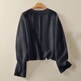 thumbnail image 4 of SwiftWear Women’s Long Sleeve V-Neck Solid Cotton Lightweight Cardigan Sunscreen Breathable Loose Fit Casual Cardigan for Daily Wear, 4 of 8