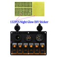 thumbnail image 5 of 6Gang Toggle Switch Panel Breaker Orange LED 2 USB RV Car Marine Boat Voltmeter, 5 of 12