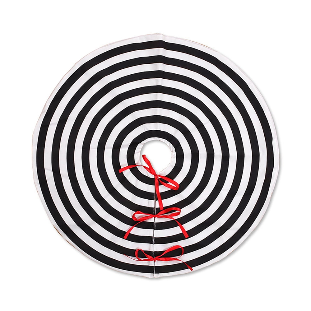 Black And White Christmas Tree Skirt 