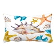 thumbnail image 1 of EREHome pattern sea shells stars for Pillow Case Pillow Cover Cushion Cover 20x30 Inch, 1 of 1