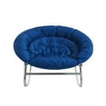 thumbnail image 2 of Urban Shop Rocking Saucer Chair, Navy Blue, 2 of 5