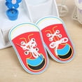 thumbnail image 3 of HEVIRGO Wooden Threading Lacing Shoes Training Board Kids Toddler Early Learning Toy, 3 of 10